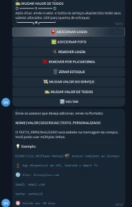 Bot Telegram Para Vendas De Logins Pix Auto - Outros