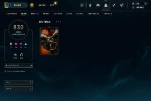 Conta Platina 3 Com Todas Skins Raras Do Jogo. - League of Legends LOL