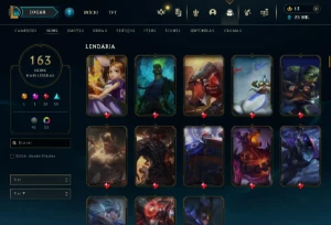 Fullacesso - Conta De 2023 - 163 Skins - Level 320 - 167 Cam - League of Legends LOL