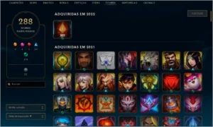 CONTA LOL+VALORANT FULL SKINS - League of Legends