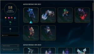 CONTA LOL+VALORANT FULL SKINS - League of Legends