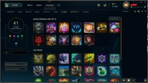 conta league of legends conta lv baixo com skins e campeões LOL