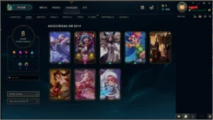 conta league of legends conta lv baixo com skins e campeões LOL
