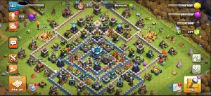 Cv 13 Quase FULL, muros bem upados e decorações Raras - Clash of Clans