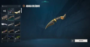 Conta valorant com varias facas pra sair logo