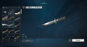 Conta valorant com varias facas pra sair logo