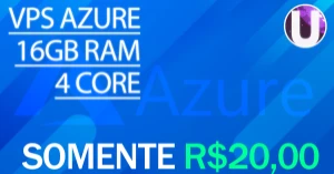Vps Azure R$20,00 16Gb Ram - 4 Cores - Assinaturas e Premium