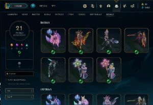 Conta LoL Prata 3, Full Acesso, Com passe Tinta Sombria. - League of Legends