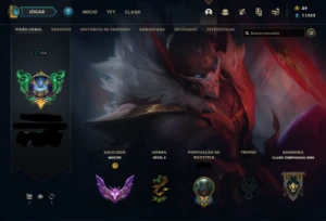 Conta Mestre +270 pdl com 103 skins todos os champions - League of Legends LOL