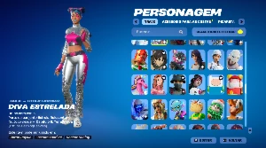 Conta fortnite com asa-delta travis scott, 302 skins...