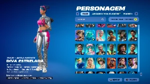 Conta fortnite com asa-delta travis scott, 302 skins...
