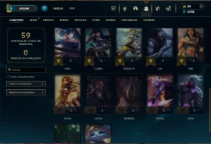 Esmeralda 3 com 27 Champs e 24 Skins - League of Legends LOL