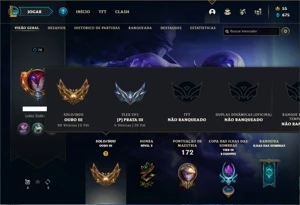 Conta ouro 3 com 60 Champs e 24 Skins - League of Legends LOL
