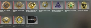 conta global 1028 wins com 9 medalhas, 4,459 horas de jogo - Outros