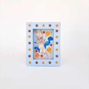 Relicário Anjo com Pandeiro - Artesanato e Personalizados