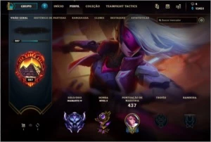 conta diamante 4 lvl 290 full champ 133 skins 20k de ip - League of Legends LOL