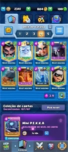 Conta clash royale nivel 14