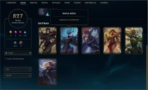 CONTA LOL, TODAS AS VITORIOSAS(MENOS JARVAN) 840 SKINS - League of Legends