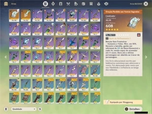 CONTA AR55 - 6 CHARS 5* - 7500 GEMAS - YELAN, ITTO, XIAO - Genshin Impact