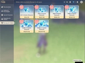 CONTA AR55 - 6 CHARS 5* - 7500 GEMAS - YELAN, ITTO, XIAO - Genshin Impact