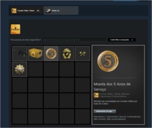 Conta com medalha de 5 anos de serviço, Com prime. - Counter Strike CS