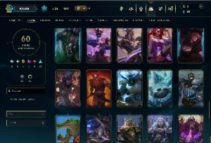 Esmeralda 1 com 95 Champs e 60 Skins +9 Fragmentos - League of Legends LOL
