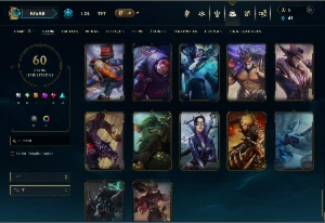 Esmeralda 1 com 95 Champs e 60 Skins +9 Fragmentos - League of Legends LOL