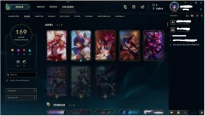 TODOS CAMPEÕES - BORDA PLAT - 169 SKINS - 100% SEGURA - League of Legends LOL