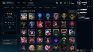 TODOS CAMPEÕES - BORDA PLAT - 169 SKINS - 100% SEGURA - League of Legends LOL