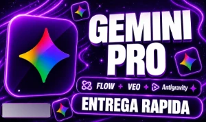 Gemini Pro + Antigravity + Flow 18 meses/30 dias de garantia - Inteligência Artificial