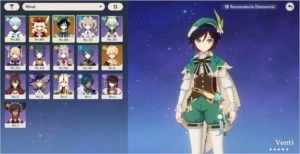 CONTA GENSHIN / AMERICAS / AR 43 / VENTI + KLEE + 10 PERSONS - Genshin Impact
