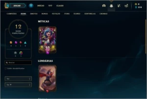 Conta prata 4 com 12 skins e 36 champs - League of Legends LOL