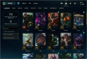 Conta prata 4 com 12 skins e 36 champs - League of Legends LOL