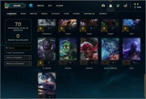 Conta prata 4 com 12 skins e 36 champs - League of Legends LOL