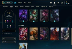 Conta prata 4 com 12 skins e 36 champs - League of Legends LOL