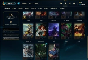 Conta ouro 3 com 23 Champs e 13 Fragmentos de skins - League of Legends LOL