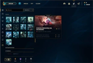 Conta ouro 3 com 23 Champs e 13 Fragmentos de skins - League of Legends LOL