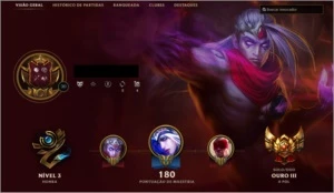 Conta Ouro III - League of Legends LOL
