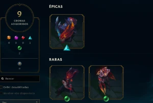 Conta HandLV Antiga LOL -166  SKIN - All CHAMPS - League of Legends