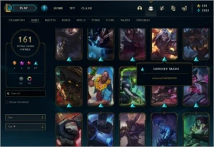 CONTA PLATINA 161 SKINS 285 ICONES NUNCA TOMOU BAN 2015 - League of Legends LOL