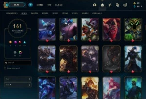 CONTA PLATINA 161 SKINS 285 ICONES NUNCA TOMOU BAN 2015 - League of Legends LOL