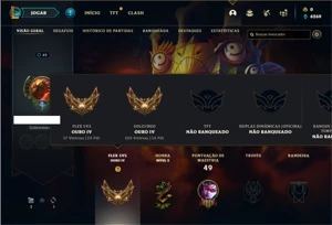 Conta ouro 4 com 28 Champs e 8 Skins - League of Legends LOL