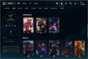 Conta prata 4 - League of Legends LOL