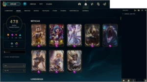 CONTA LOL 478 SKINS + CONTA NO VALORANT - League of Legends