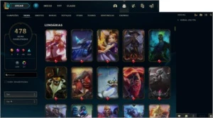 CONTA LOL 478 SKINS + CONTA NO VALORANT - League of Legends