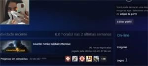 Vendo conta de csgo - Counter Strike