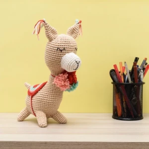 Lhama em amigurumi - Artesanato e Personalizados