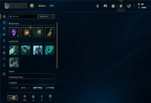 Conta Unranked com 32 Champs e 7 Skins + 7 Cromas - League of Legends LOL
