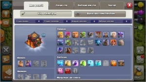 CONTA DE CLASH OF CLANS CV10