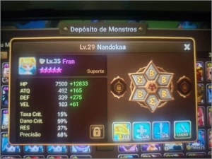 Conta pra começo de conteúdos tem nat5 bons - Summoners War